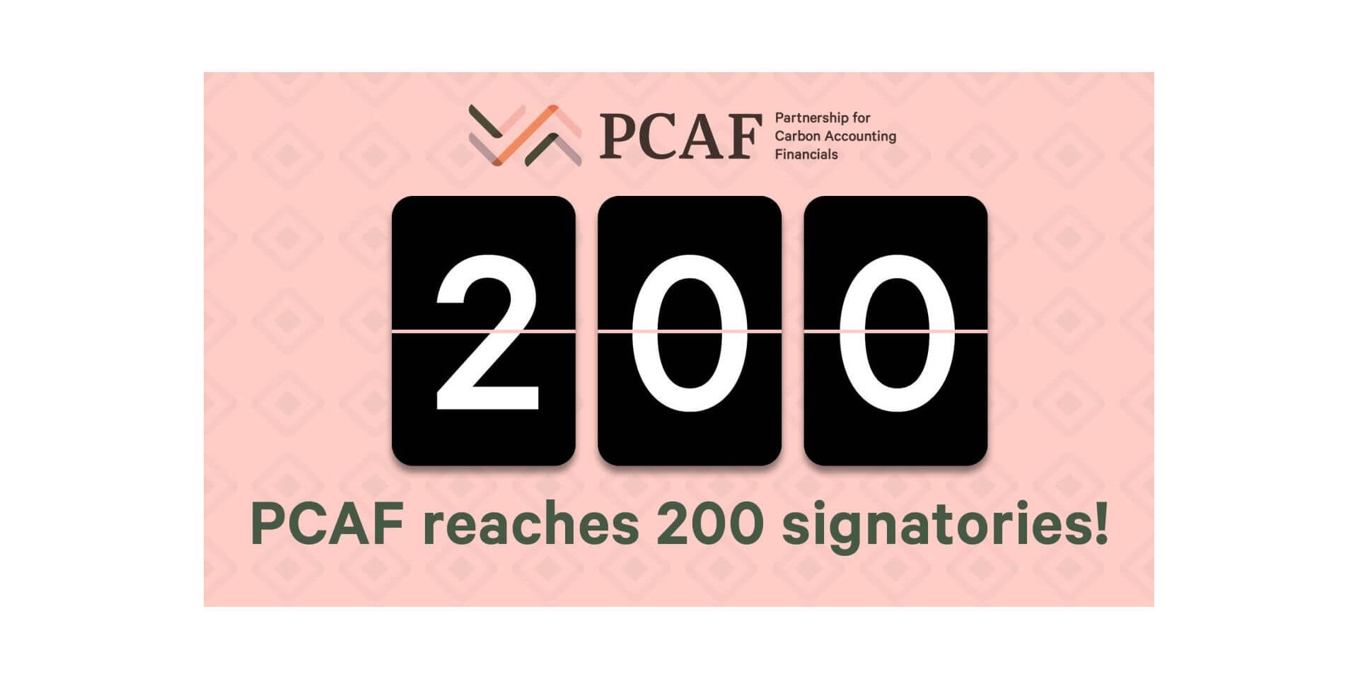 Illustration for newsitem The Partnership for Carbon Accounting Financials (PCAF) welcomes 200th financial institution: Japan Post Bank Co., Ltd.