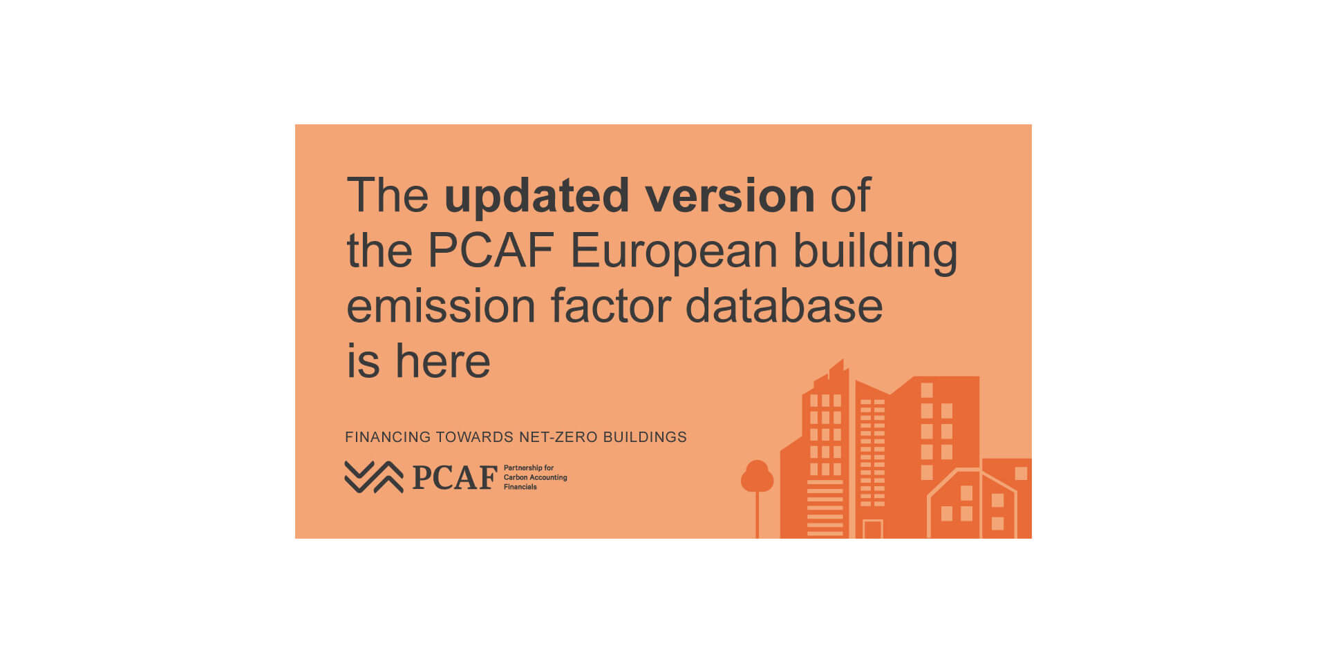 Illustration for newsitem Financing towards net-zero buildings: PCAF launches updated European building emission factor database