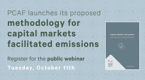 Virtual launch of the public consultation on GHG accounting methodology for capital markets facilitated emissions