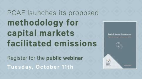 Virtual launch of the public consultation on GHG accounting methodology for capital markets facilitated emissions
