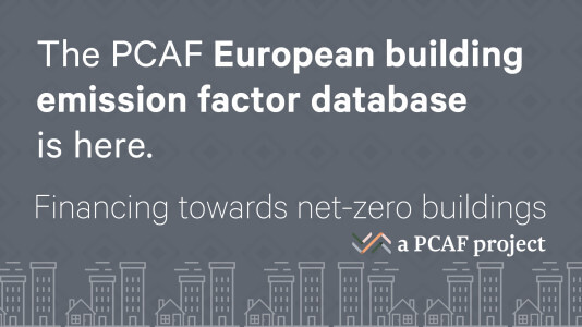Towards net-zero buildings: the Partnership for Carbon Accounting Financials (PCAF) launches European building emission factor database