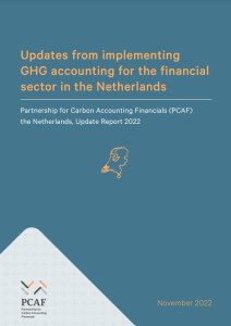 PCAF Netherlands publishes 6th annual report on implementation of GHG accounting for the financial sector in the Netherlands